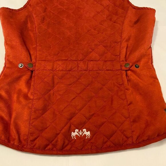 Equine Couture Vest Red Medium Velvety - Picture 6 of 6